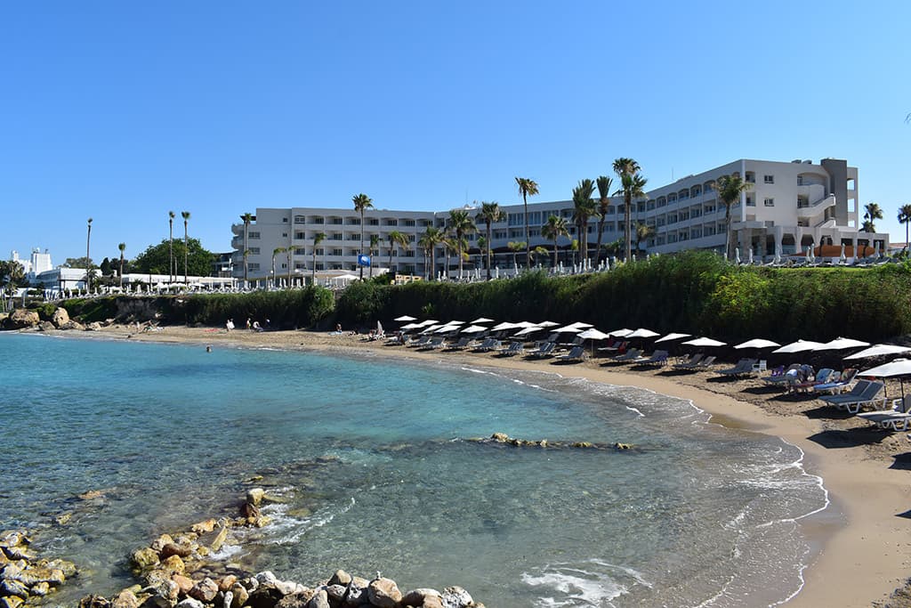 The Mediterranean coast at SODAP beach in Paphos