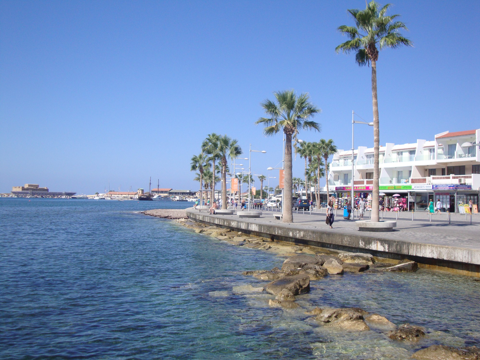 The coastal promenade